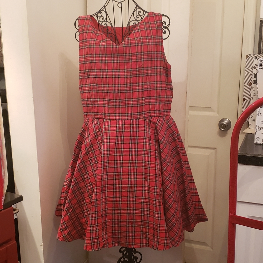 Plaid Holiday dress